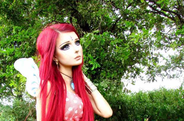 Амьд барби Настя охины нүүр будалт